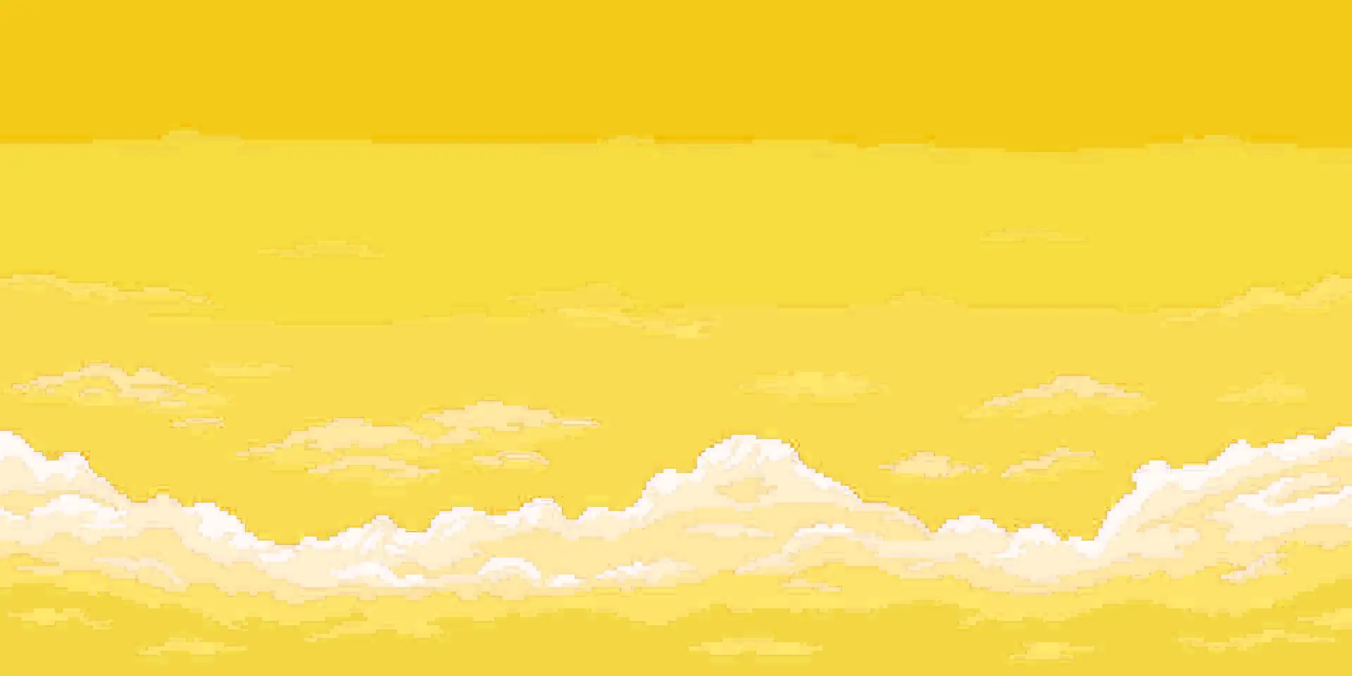 Pixel art yellow sky background