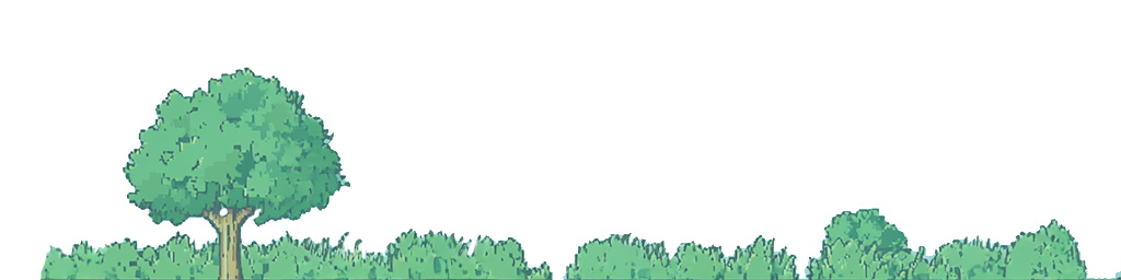 Pixel art trees left